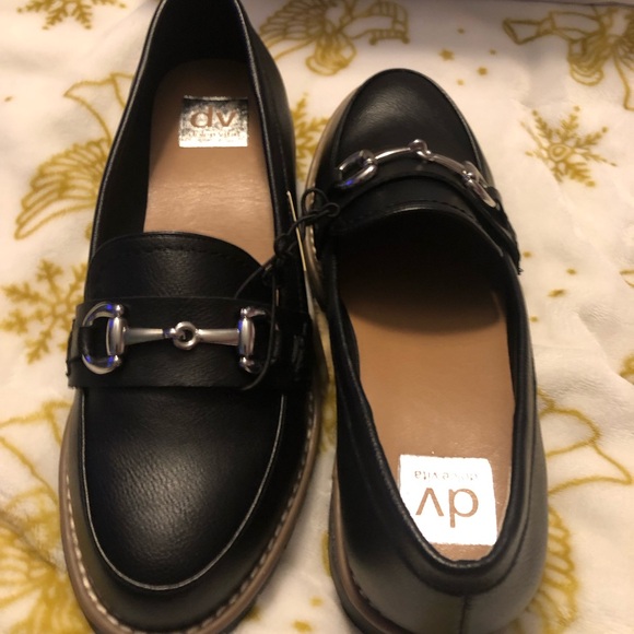 DV Black Loafers with Silver Buckle - Picture 2 of 10